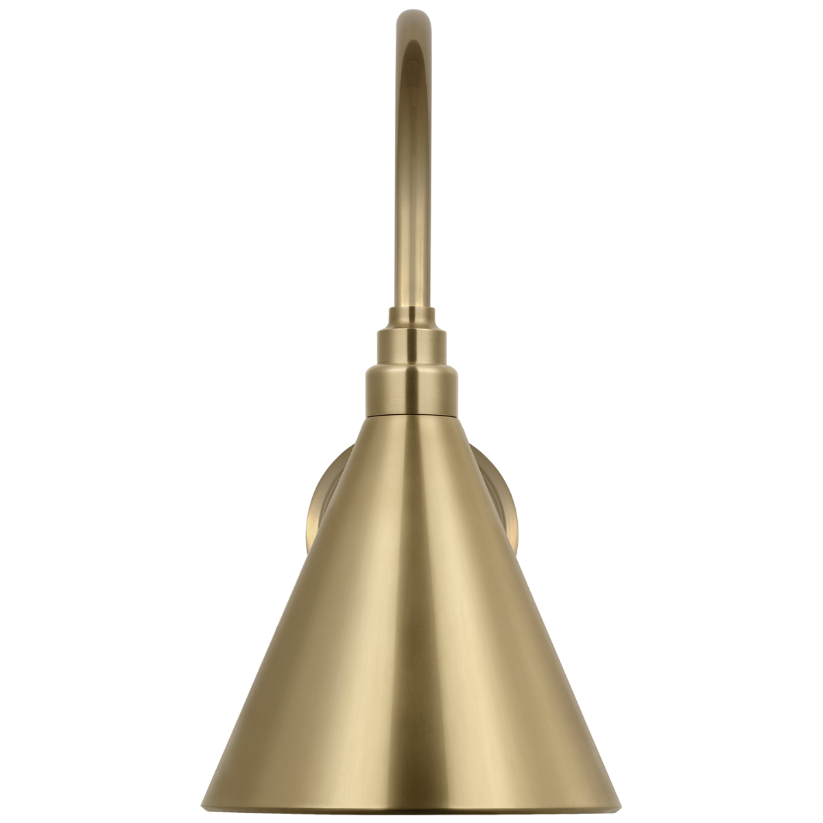 Academy 11" Arched Mack Barn Light | Hand-Rubbed Antique Brass | 9 | 9" Hand-Rubbed Antique Brass Conical Savannah Shade