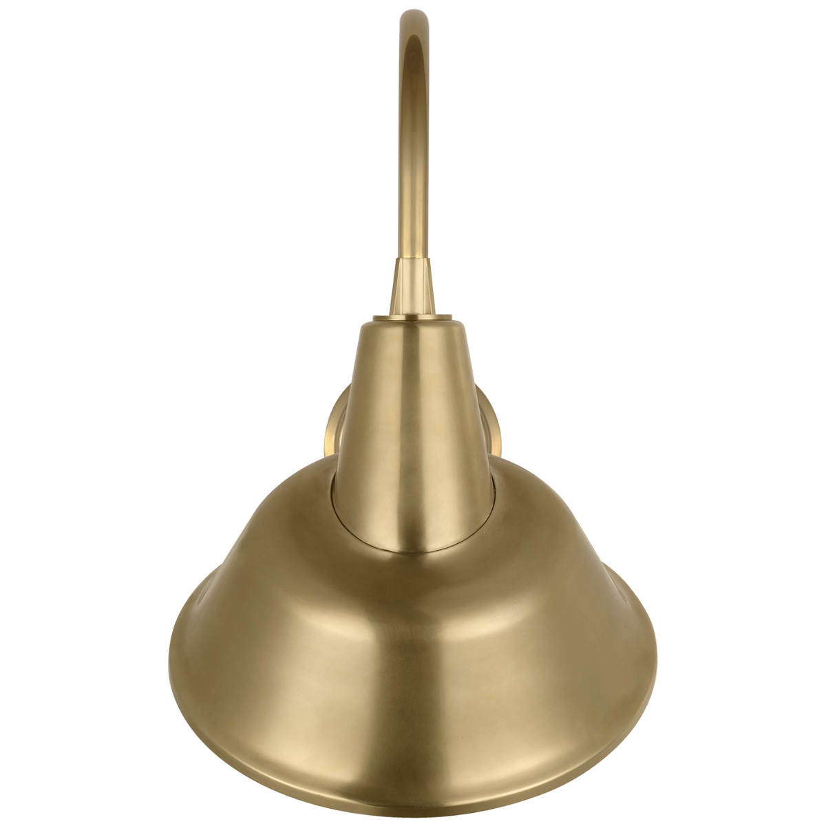 Academy 11" Arched Mack Barn Light | Hand-Rubbed Antique Brass | 12.5 | 12.5" Hand-Rubbed Antique Brass Tilted Bowers Shade