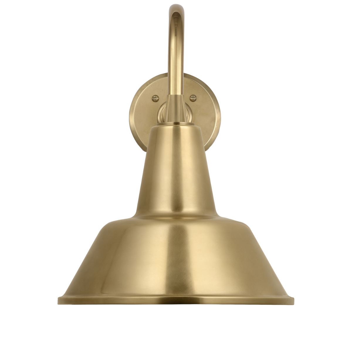 Academy 11" Flynn Barn Light | Hand-Rubbed Antique Brass | 12.5 | 12.5" Hand-Rubbed Antique Brass Bowers Shade