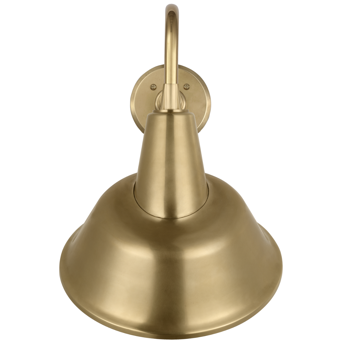 Academy 11" Flynn Barn Light | Hand-Rubbed Antique Brass | 12.5 | 12.5" Hand-Rubbed Antique Brass Tilted Bowers Shade