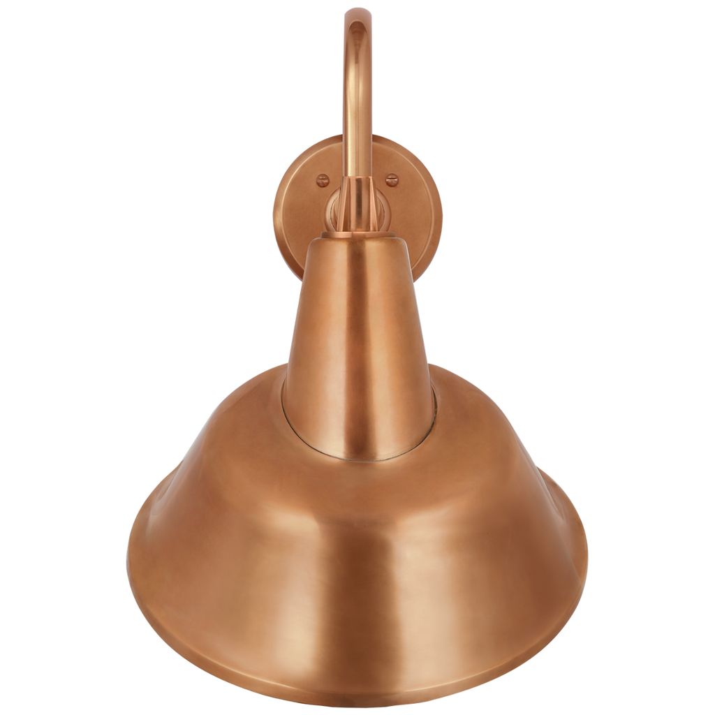 Academy 11" Flynn Barn Light | Soft Copper | 12.5 | 12.5" Soft Copper Tilted Bowers Shade