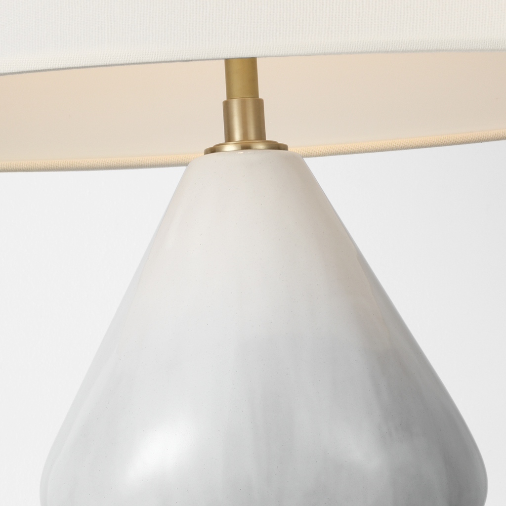 Noppon 30" Table Lamp | Veiled White | Linen Shade