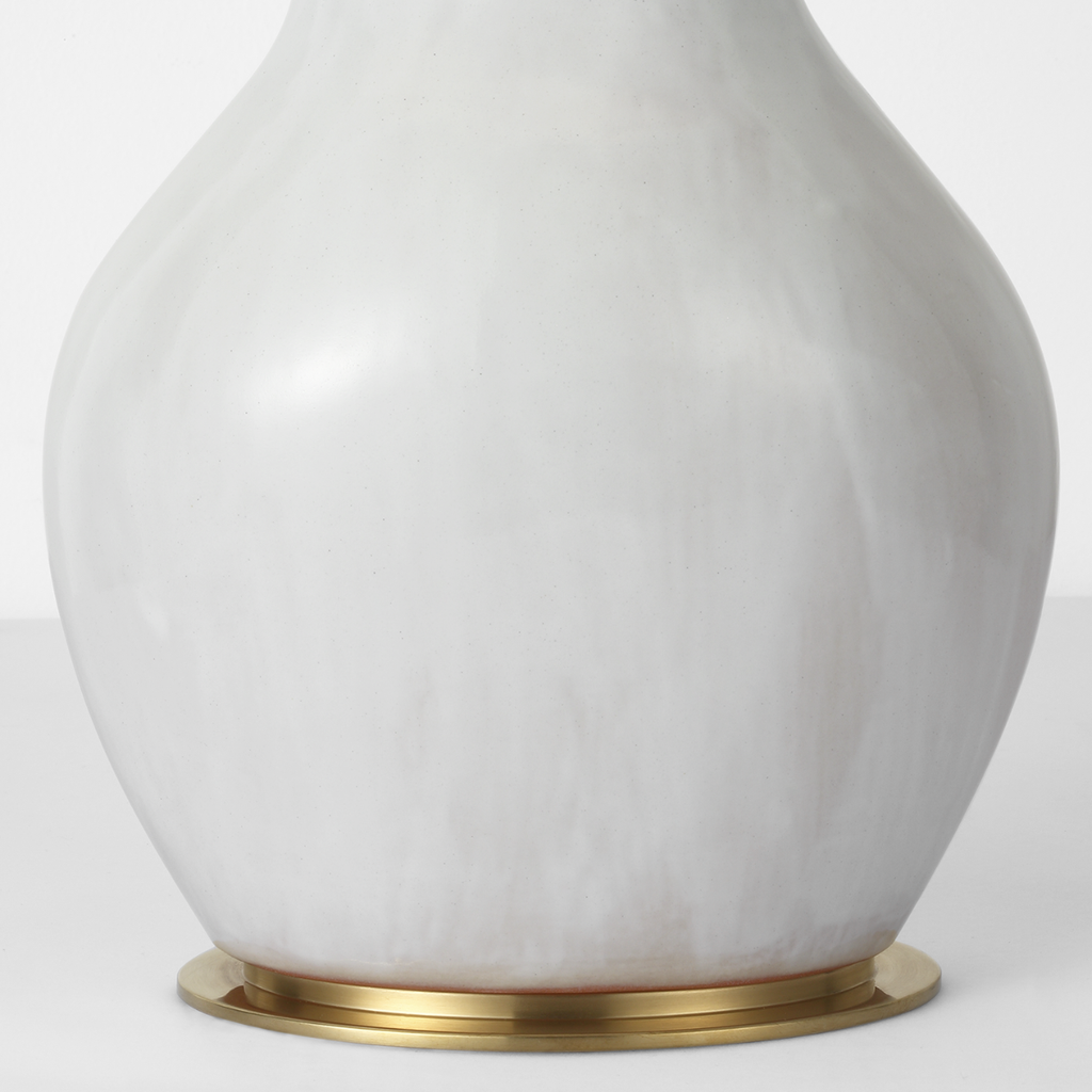 Noppon 30" Table Lamp | Veiled White | Linen Shade