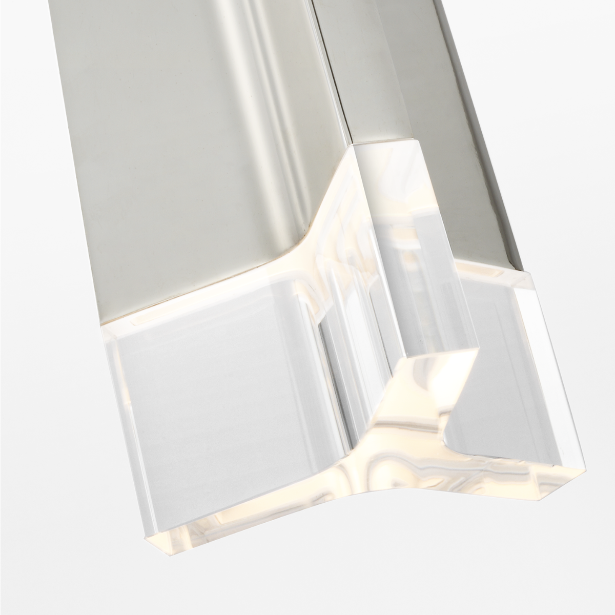 Matcha Single Light Pendant | Polished Nickel | Clear Glass