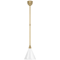 Academy 9" Conical Savannah Pendant | Hand-Rubbed Antique Brass | 9\