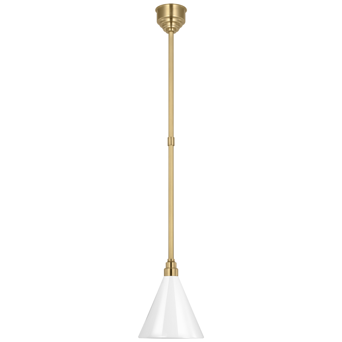 Academy 9" Conical Savannah Pendant | Hand-Rubbed Antique Brass | 9\