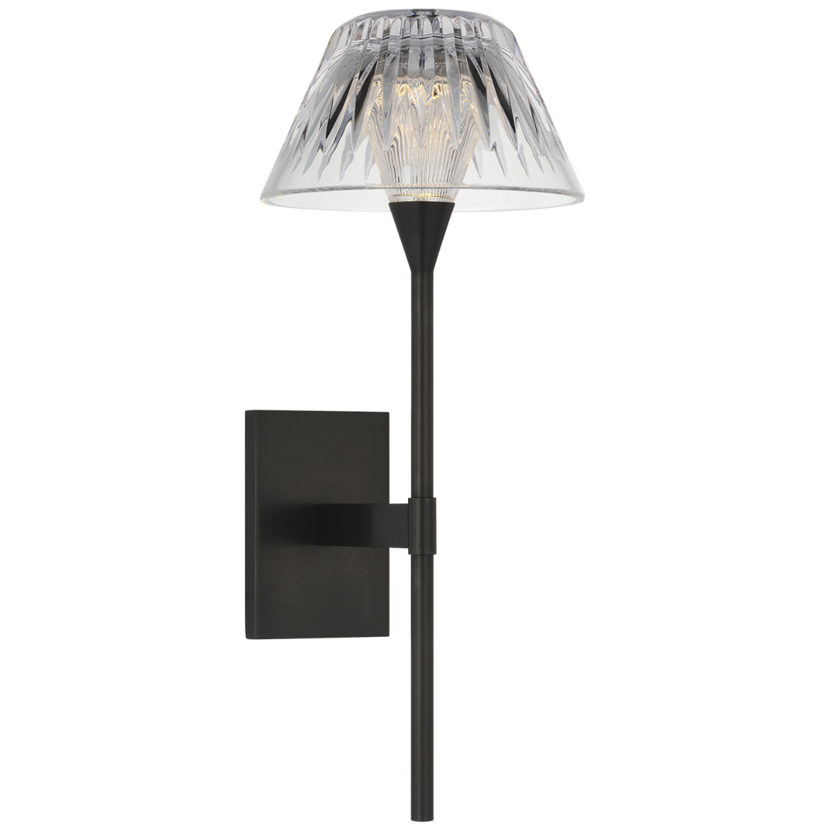 Blaze 14" Sconce | Bronze | Clear Crystal