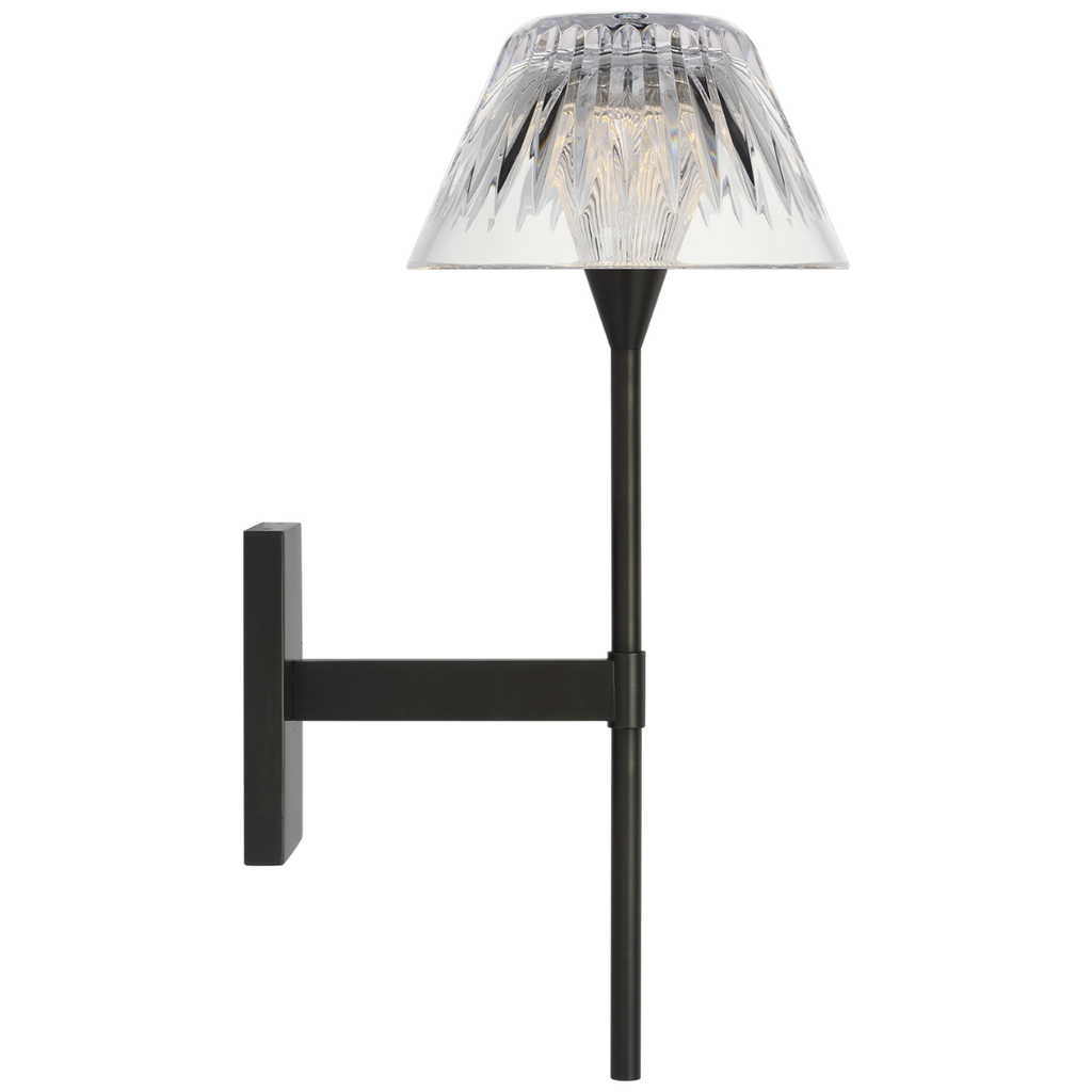 Blaze 14" Sconce | Bronze | Clear Crystal
