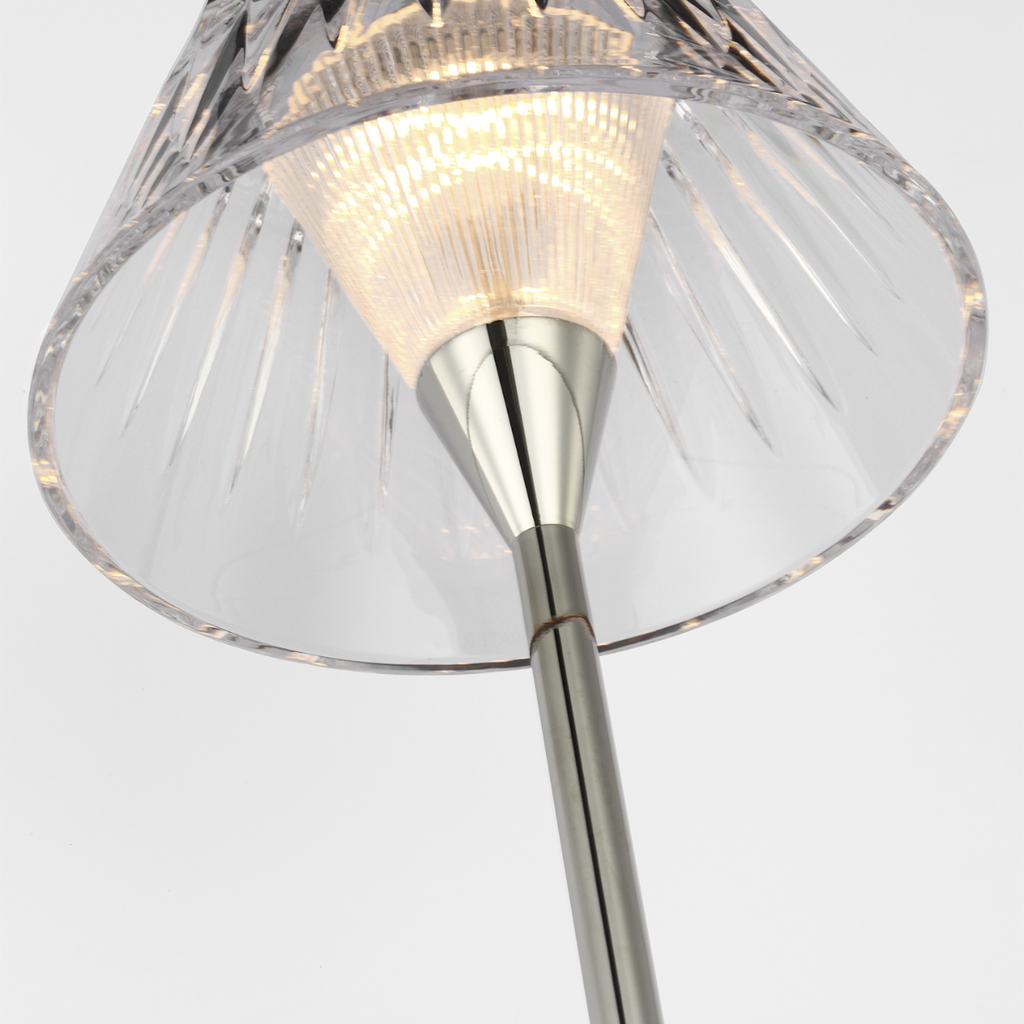 Blaze 14" Sconce | Polished Nickel | Clear Crystal