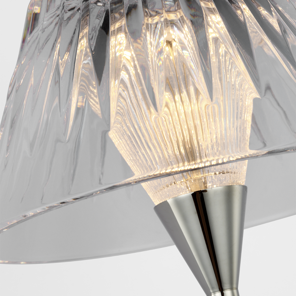 Blaze 14" Sconce | Polished Nickel | Clear Crystal