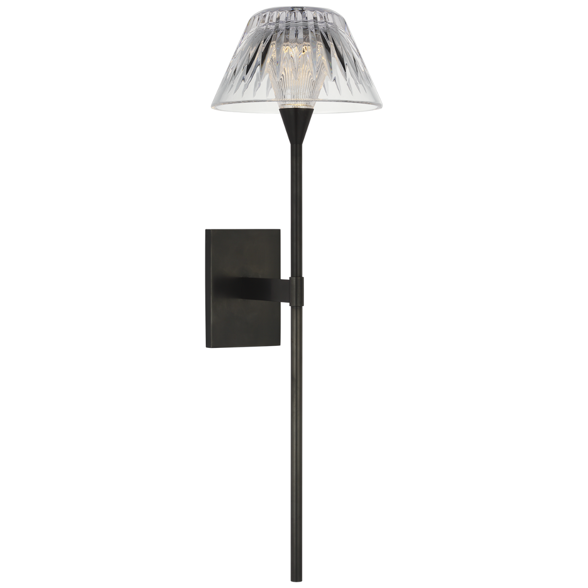 Blaze 19" Tail Sconce | Bronze | Clear Crystal
