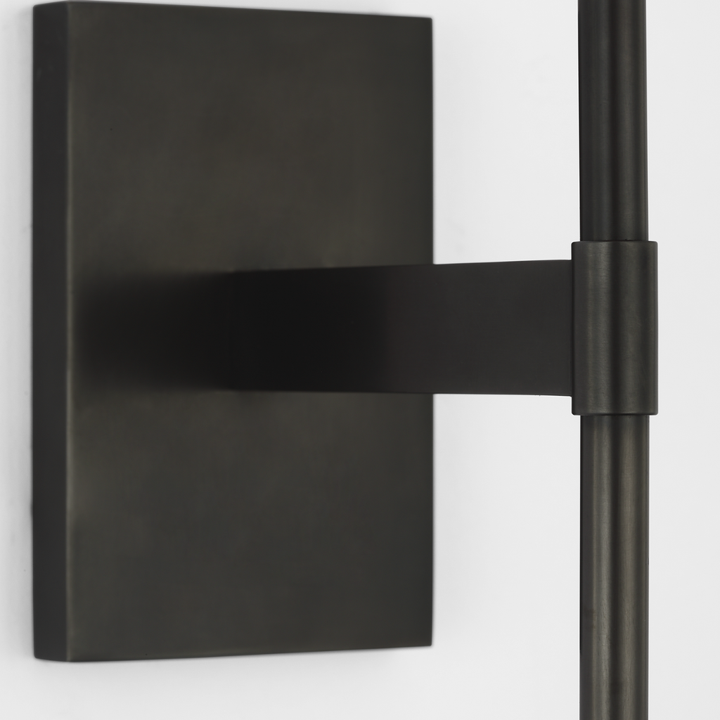 Blaze 19" Tail Sconce | Bronze | Clear Crystal