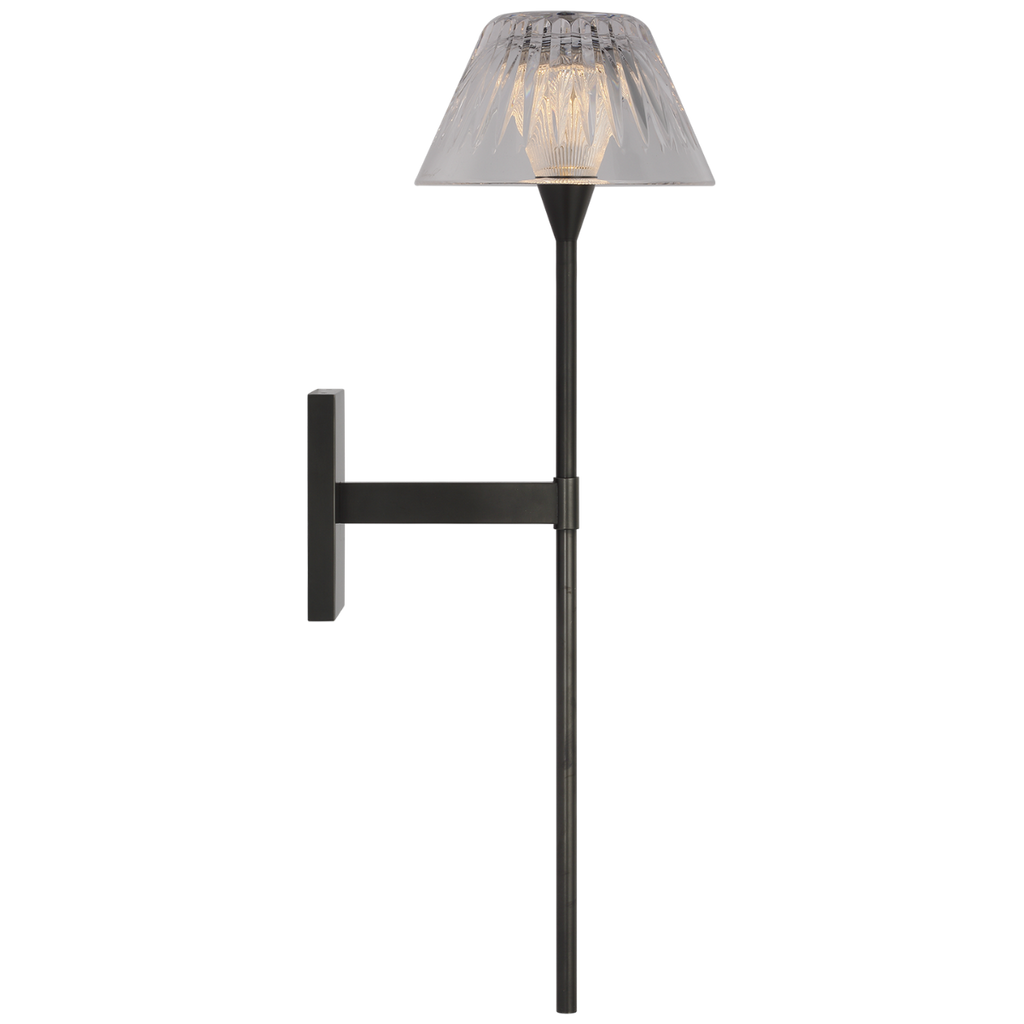 Blaze 19" Tail Sconce | Bronze | Clear Crystal