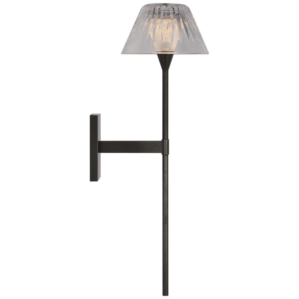 Blaze 19" Tail Sconce | Bronze | Clear Crystal