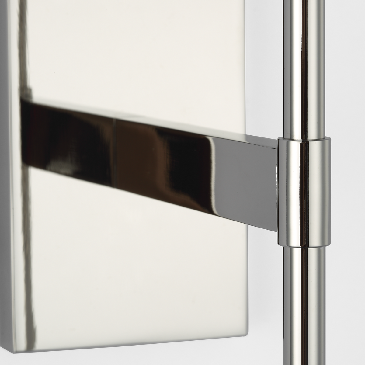 Blaze 19" Tail Sconce | Polished Nickel | Clear Crystal