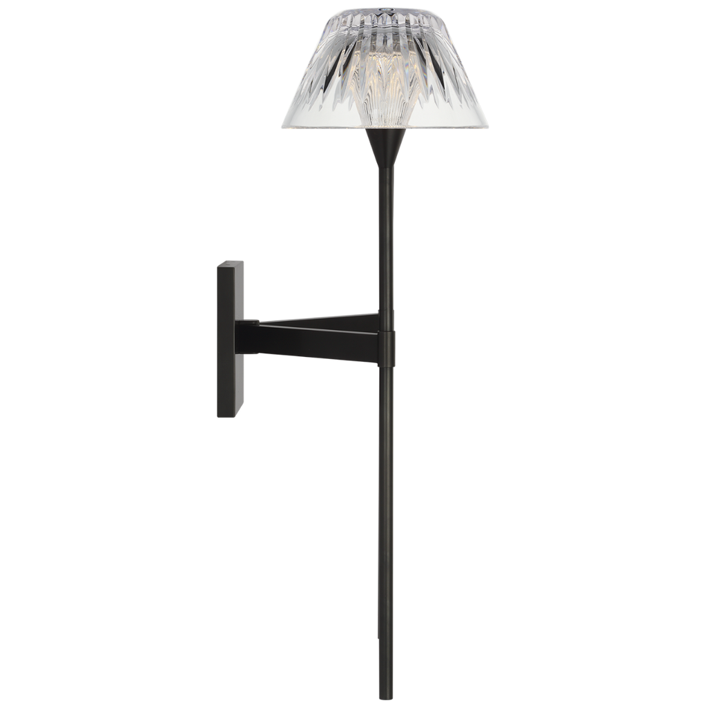 Blaze 19" 2 Light Tail Sconce | Bronze | Clear Crystal