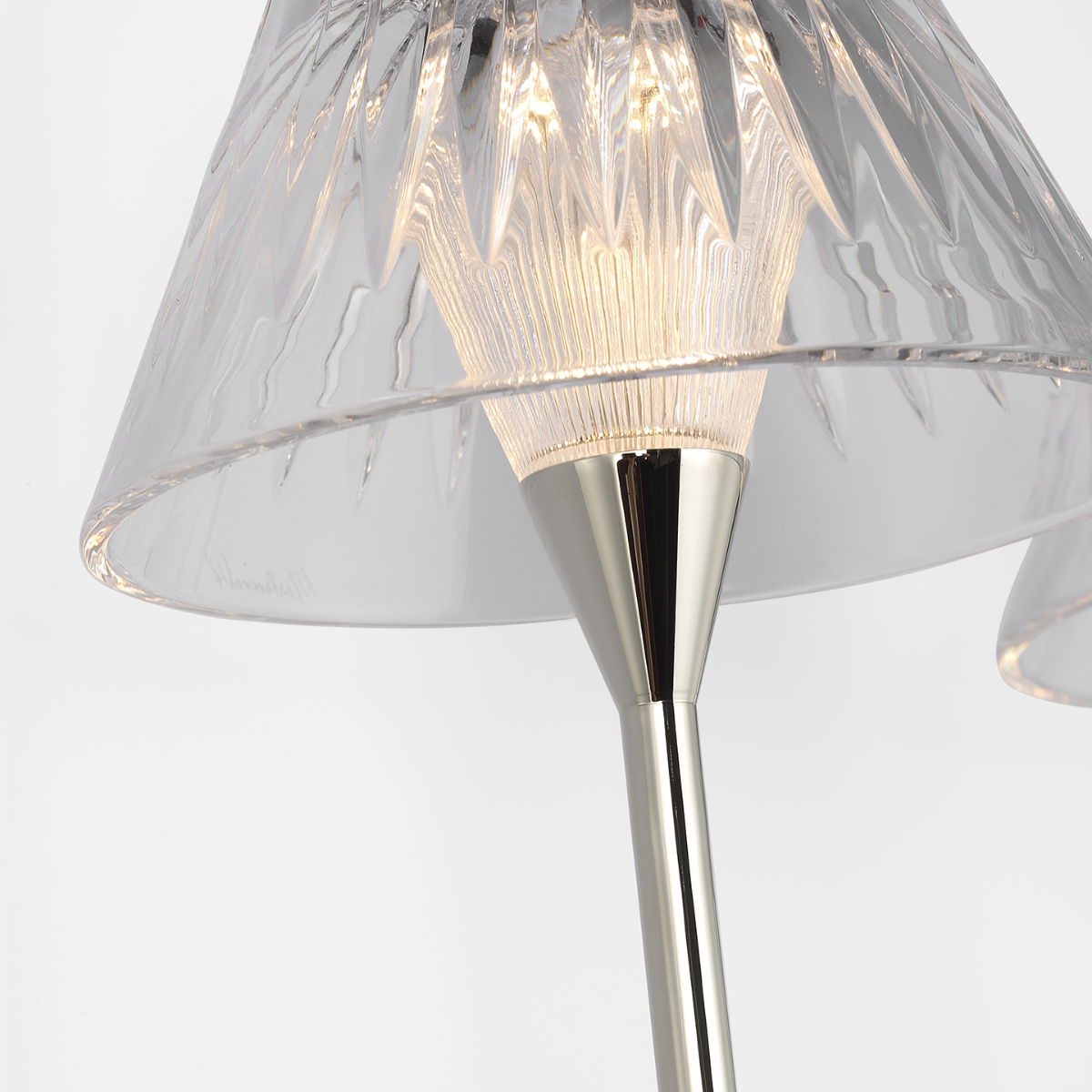 Blaze 19" 2 Light Tail Sconce | Polished Nickel | Clear Crystal