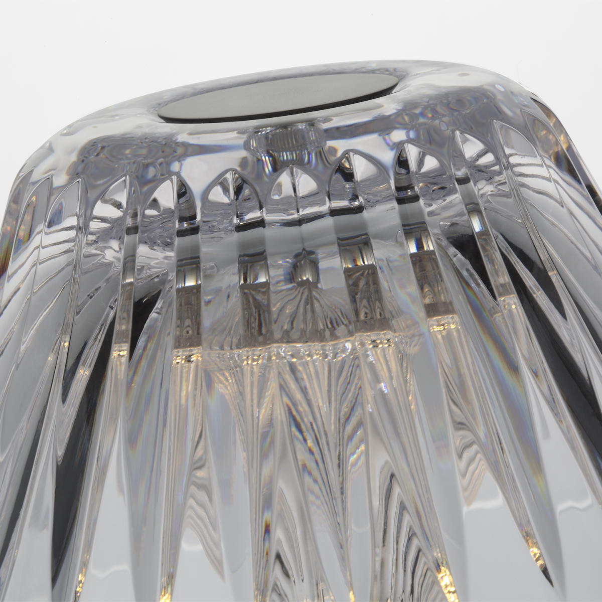 Blaze 12" Rechargeable Table Lamp | Bronze | Clear Crystal