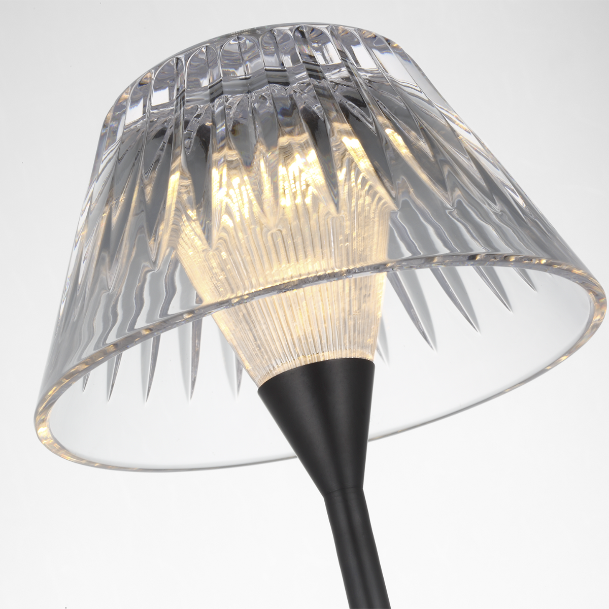 Blaze 16" Rechargeable Table Lamp | Bronze | Clear Crystal