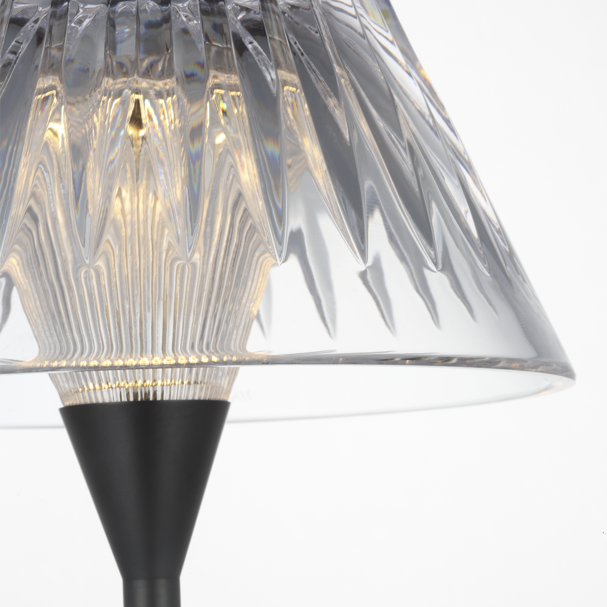 Blaze 16" Rechargeable Table Lamp | Bronze | Clear Crystal