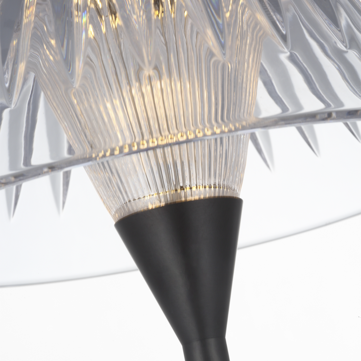 Blaze 16" Rechargeable Table Lamp | Bronze | Clear Crystal