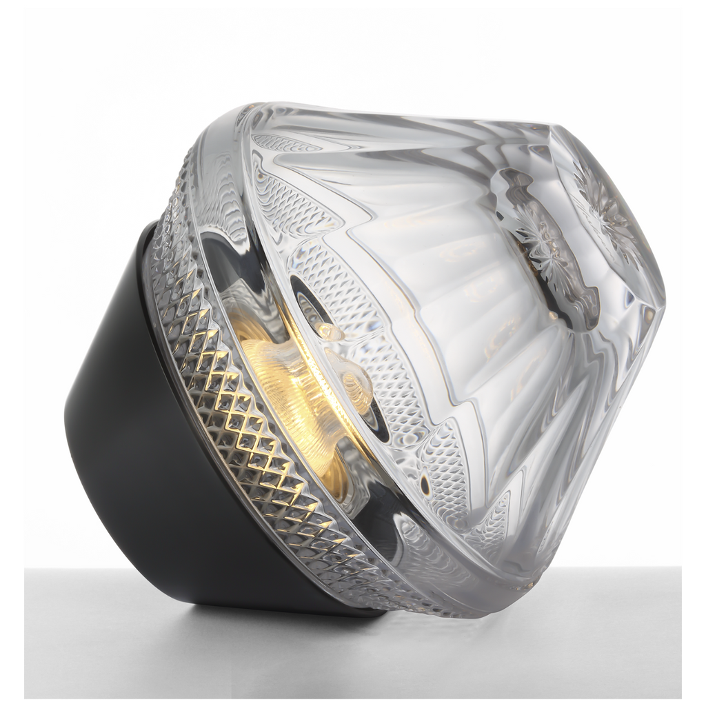 Copper Coast 5" Rechargeable Accent Lamp | Bronze | Clear Crystal
