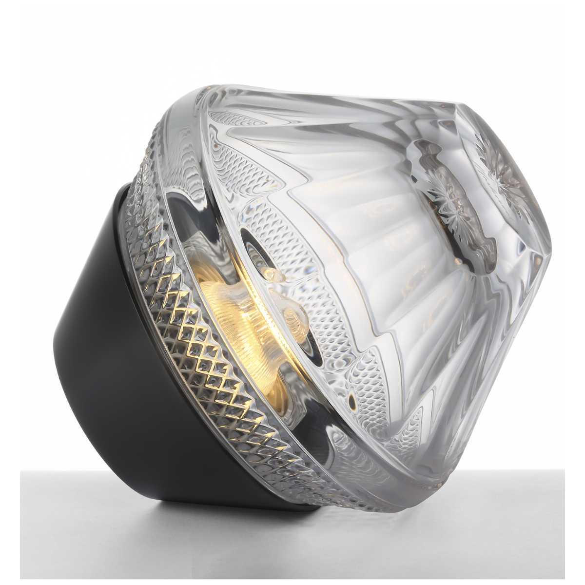 Copper Coast 5" Rechargeable Accent Lamp | Bronze | Clear Crystal