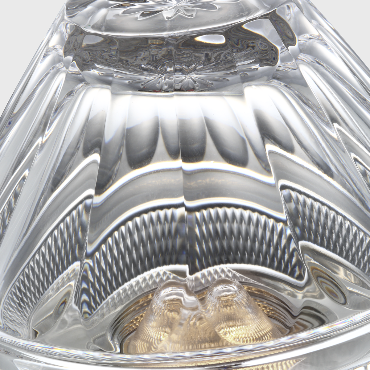 Copper Coast 5" Rechargeable Accent Lamp | Polished Nickel | Clear Crystal