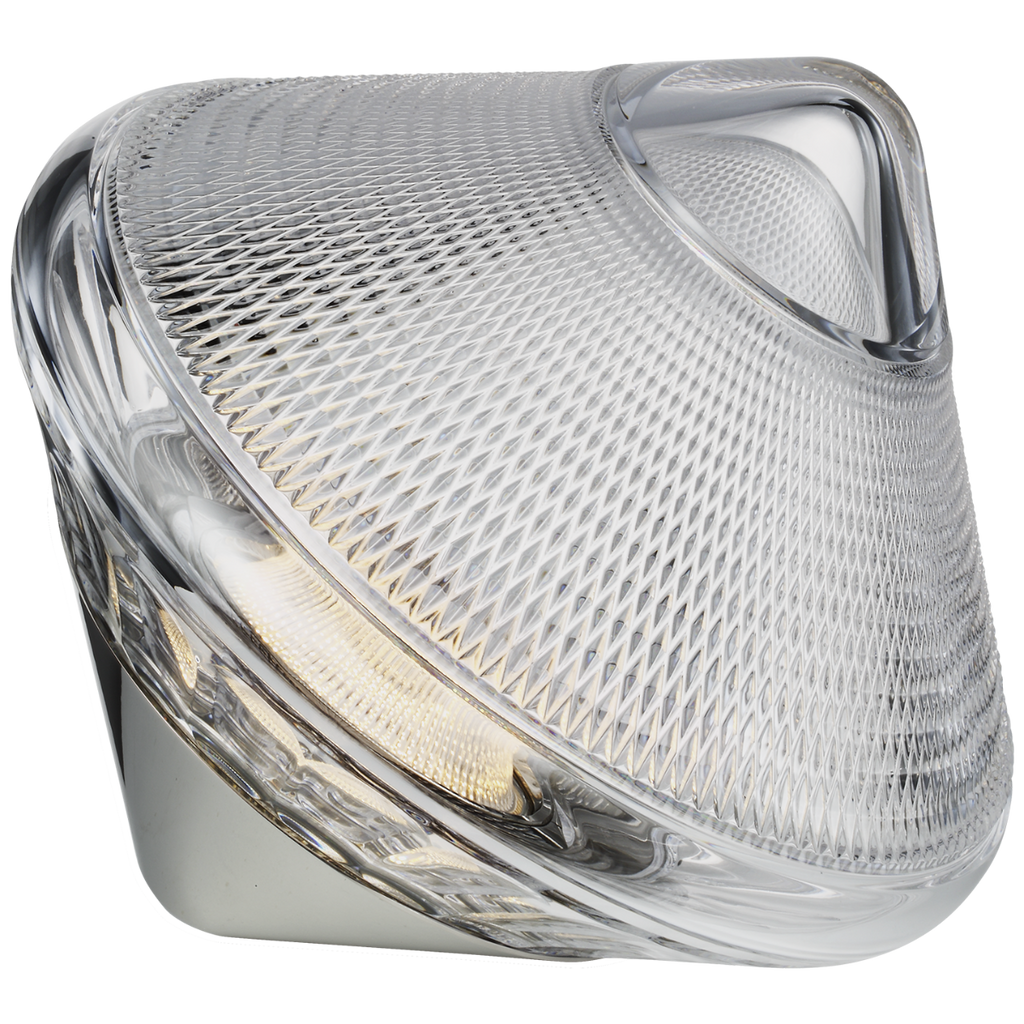 Copper Coast 12" Rechargeable Accent Light | Polished Nickel | Clear Crystal