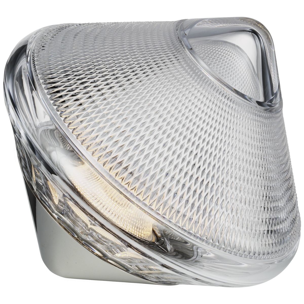 Copper Coast 12" Rechargeable Accent Light | Polished Nickel | Clear Crystal