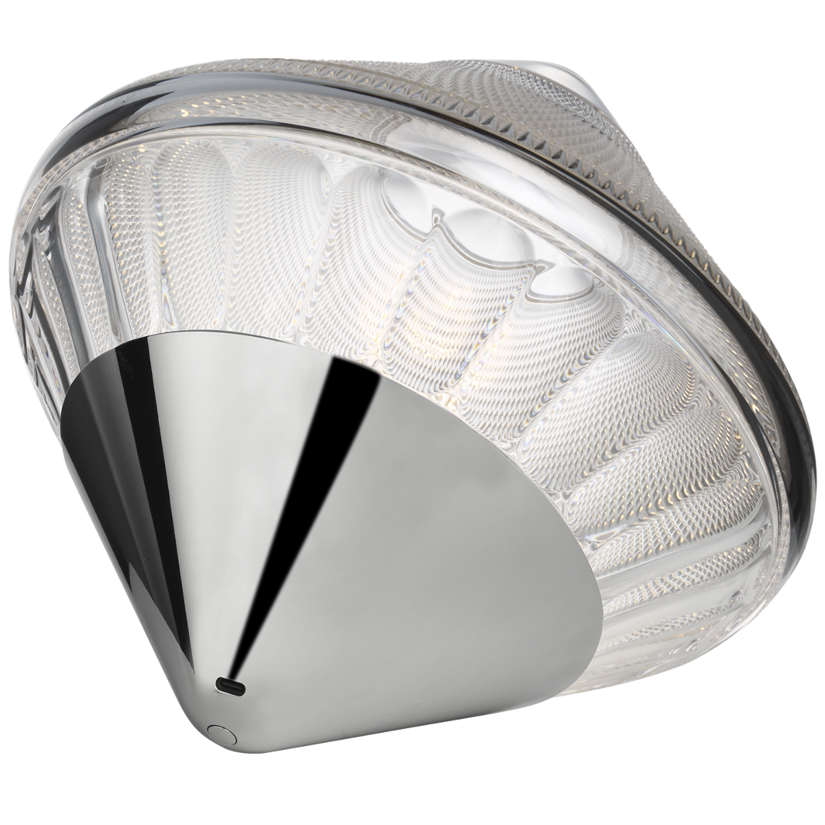 Copper Coast 12" Rechargeable Accent Light | Polished Nickel | Clear Crystal
