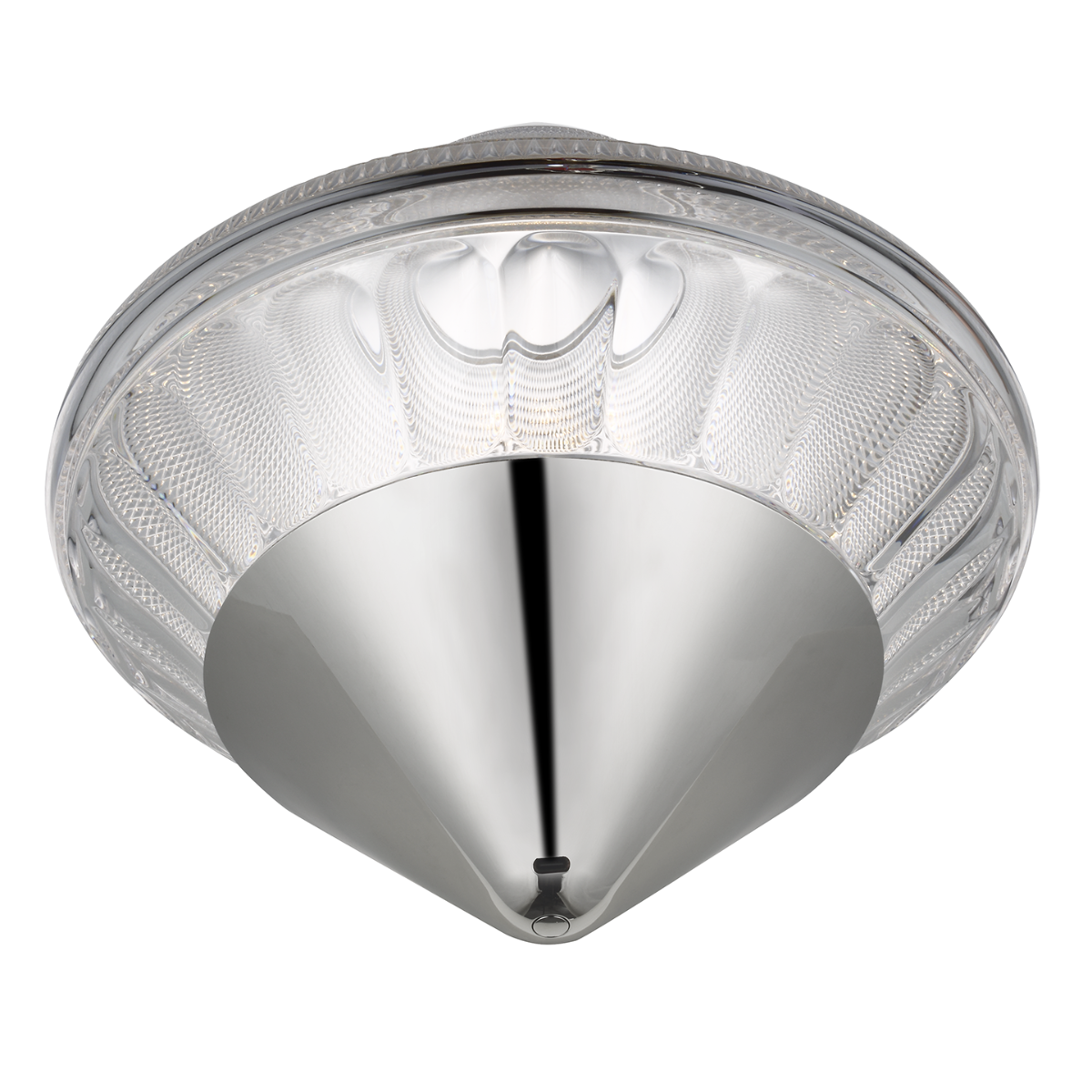 Copper Coast 12" Rechargeable Accent Light | Polished Nickel | Clear Crystal