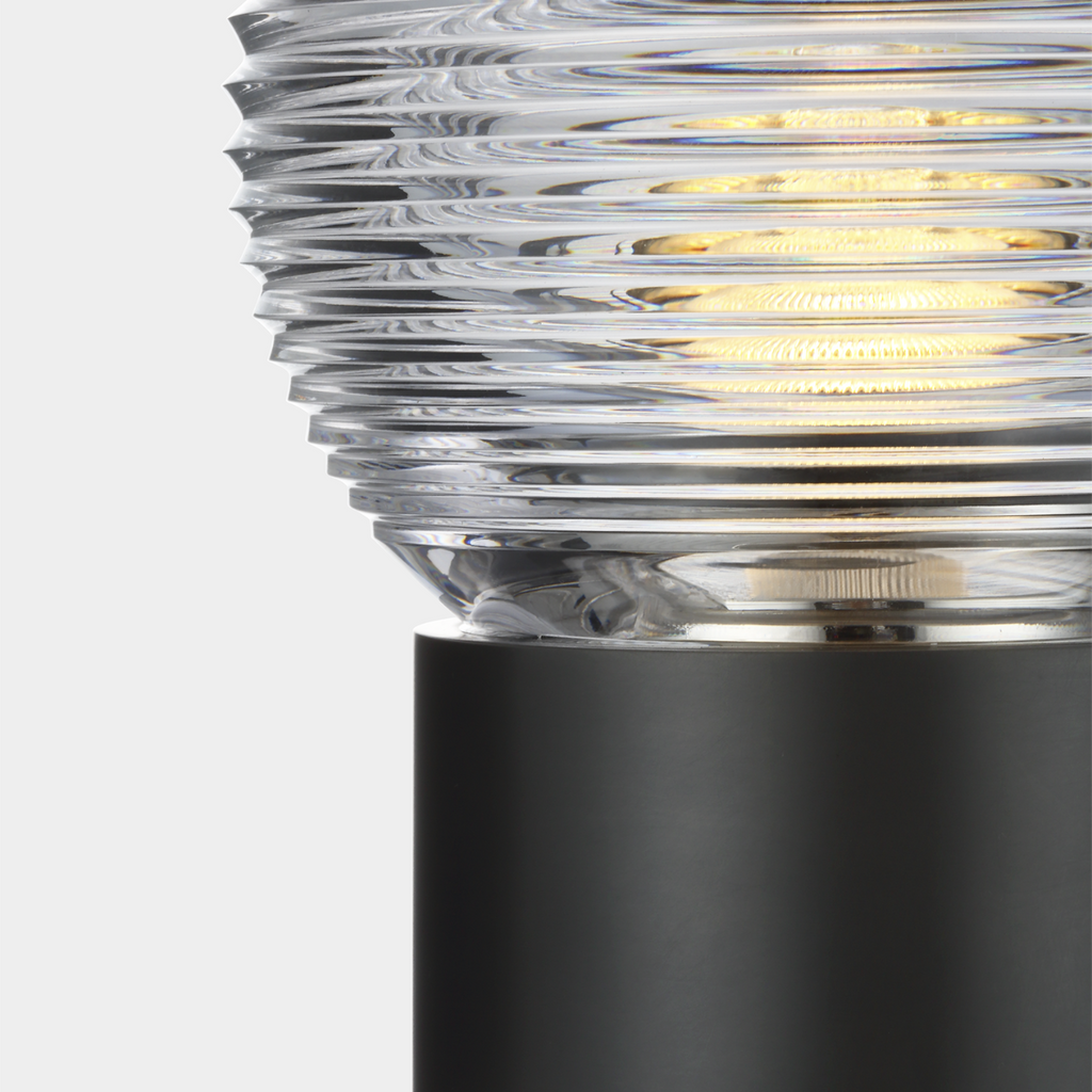 Circon 7" Rechargeable Accent Lamp | Bronze | Clear Crystal