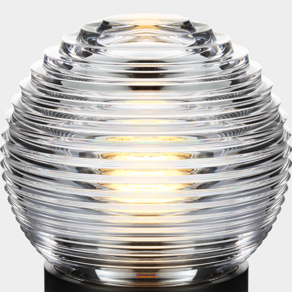 Circon 7" Rechargeable Accent Lamp | Bronze | Clear Crystal