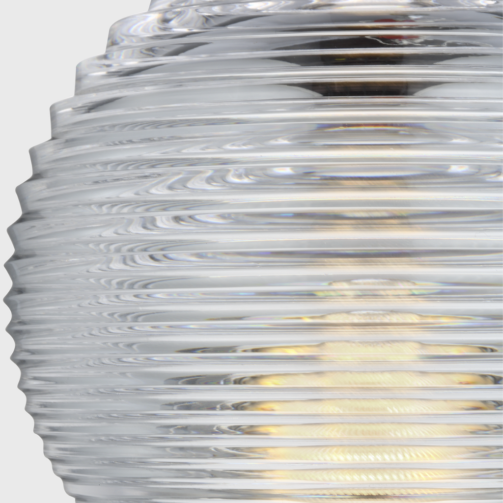 Circon 7" Rechargeable Accent Lamp | Polished Nickel | Clear Crystal