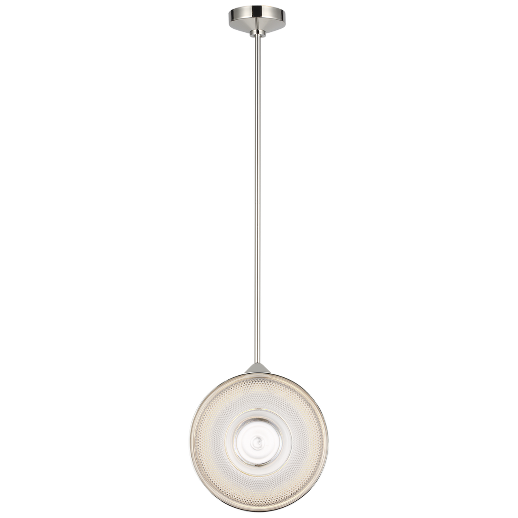 Copper Coast 15" Pendant | Polished Nickel | Karo Cut Clear Crystal