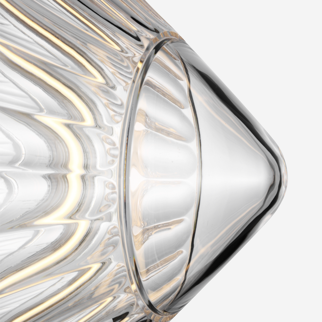 Copper Coast 15" Pendant | Polished Nickel | Olive Cut Clear Crystal