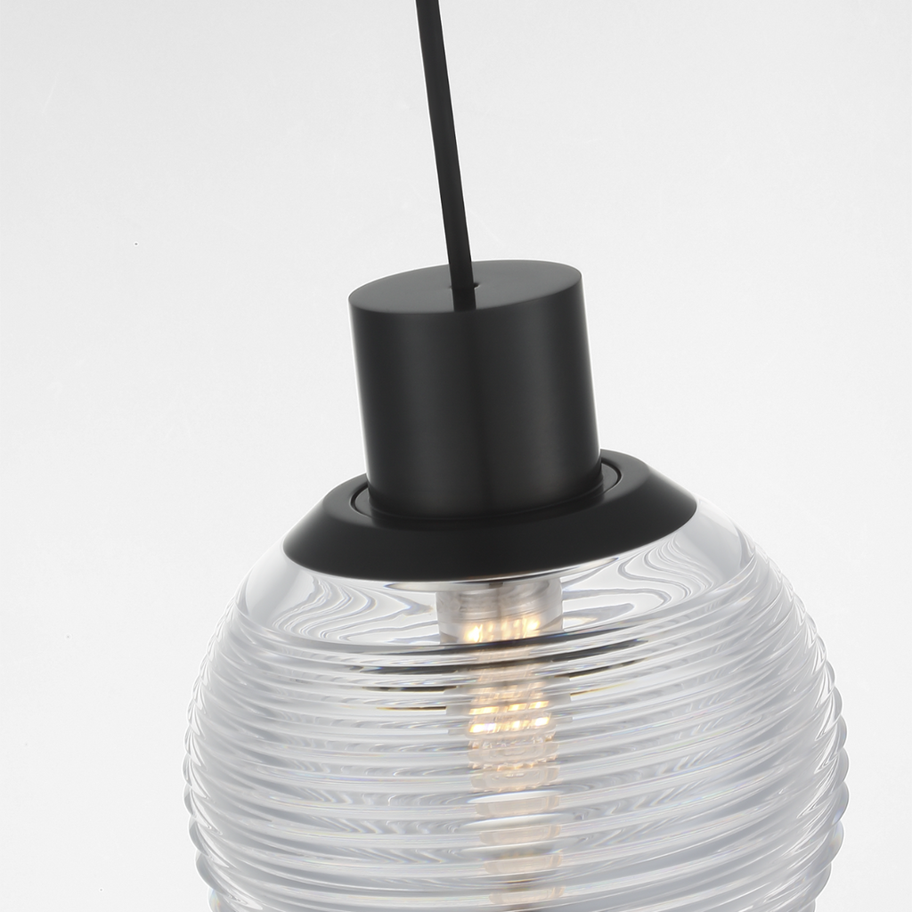 Circon 5" Mini Pendant | Bronze | Clear Crystal