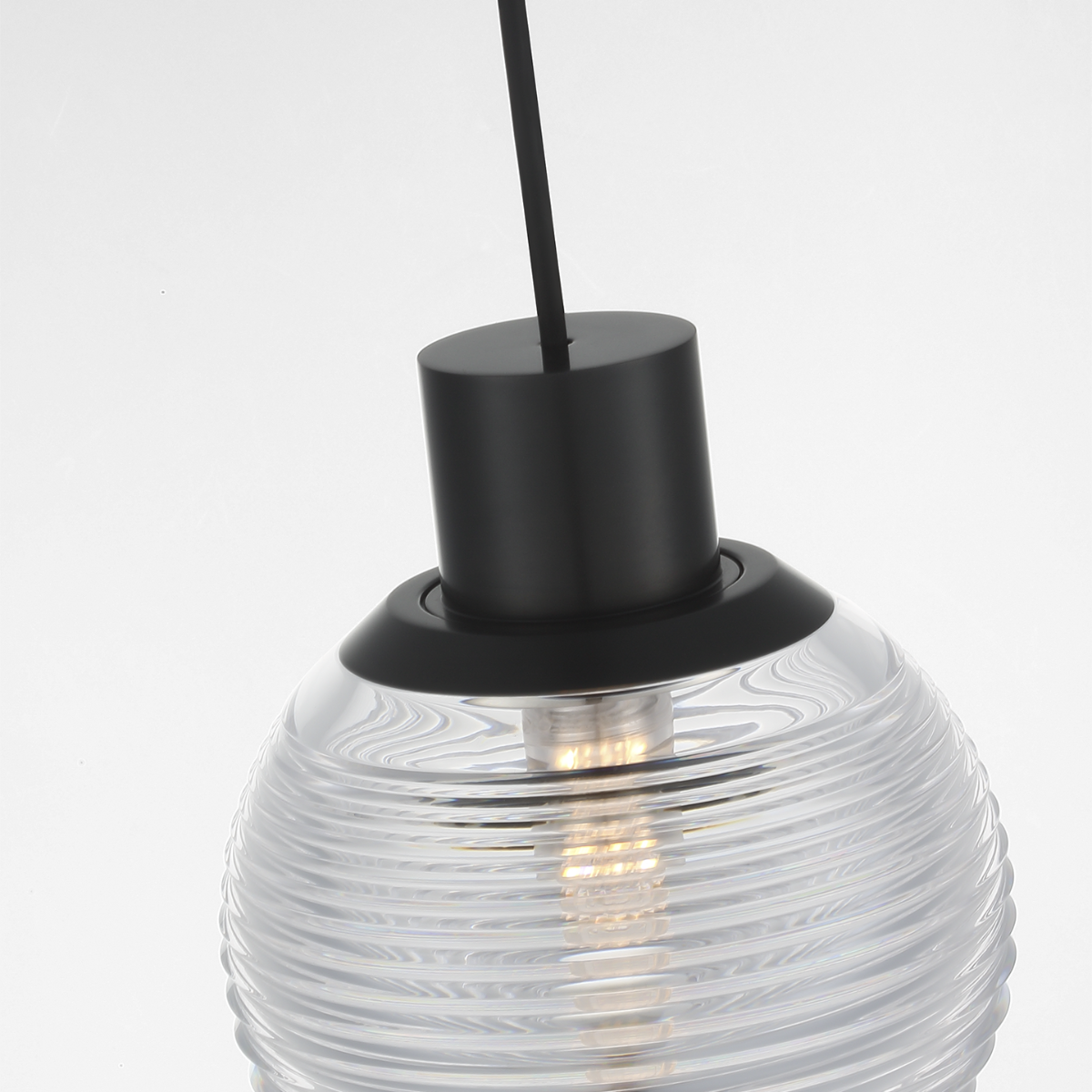 Circon 5" Mini Pendant | Bronze | Clear Crystal
