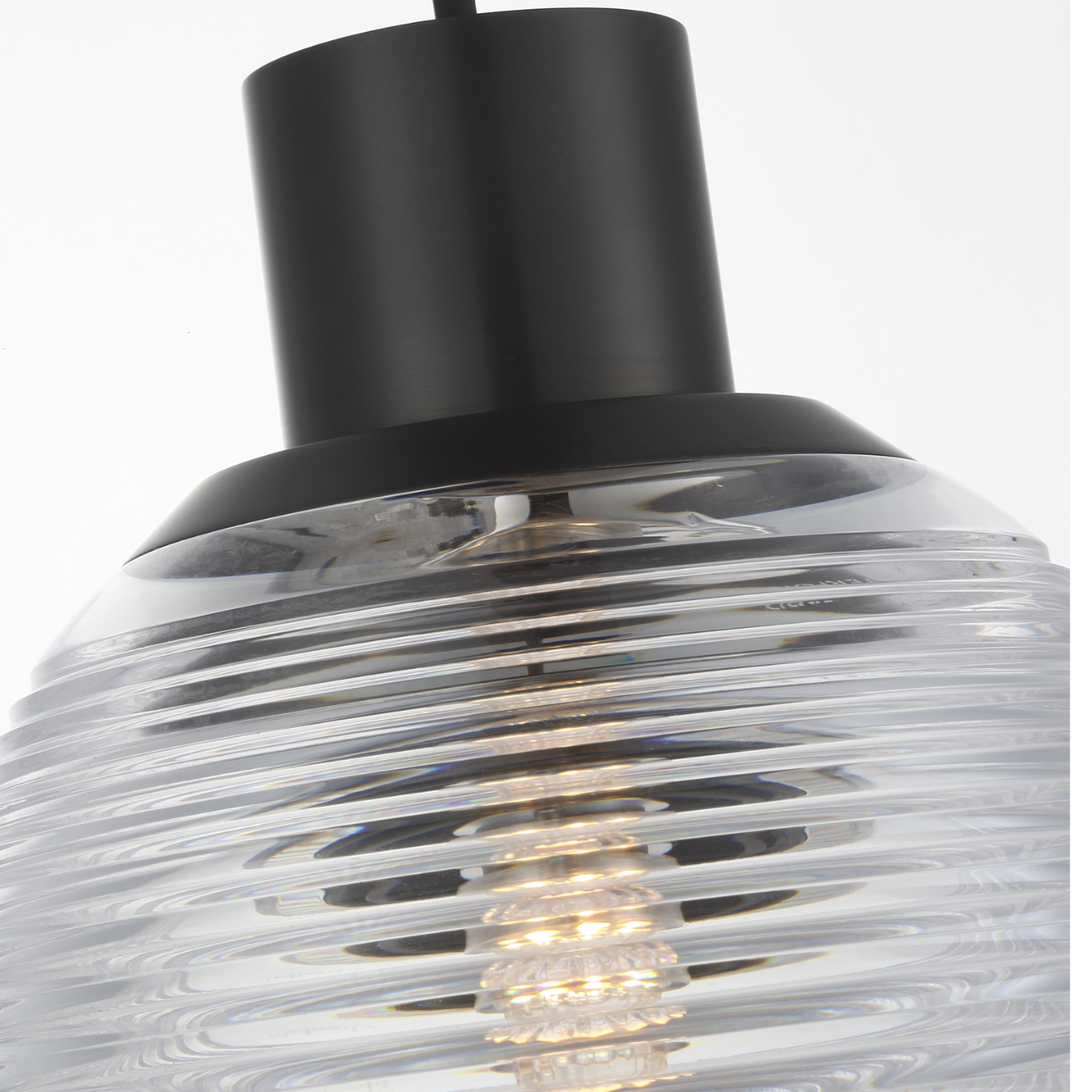 Circon 5" Mini Pendant | Bronze | Clear Crystal