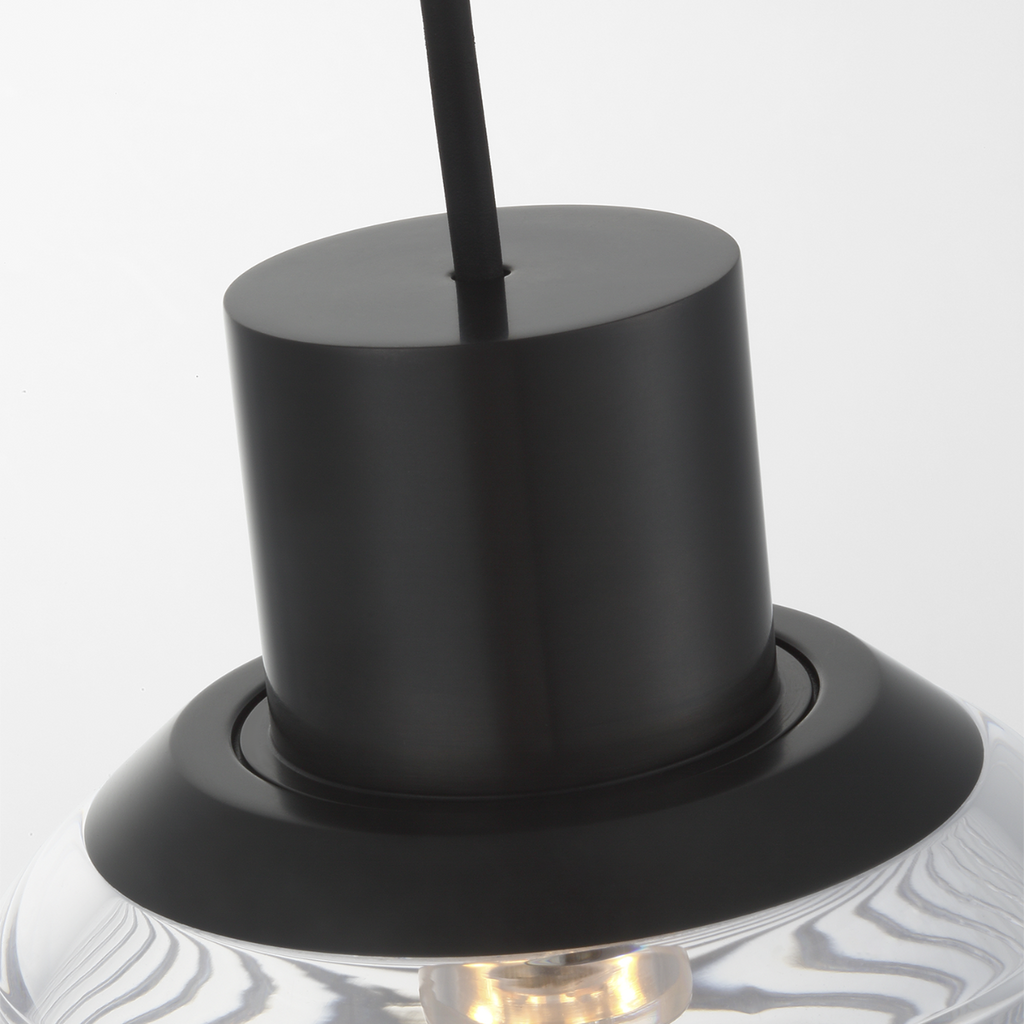 Circon 5" Mini Pendant | Bronze | Clear Crystal