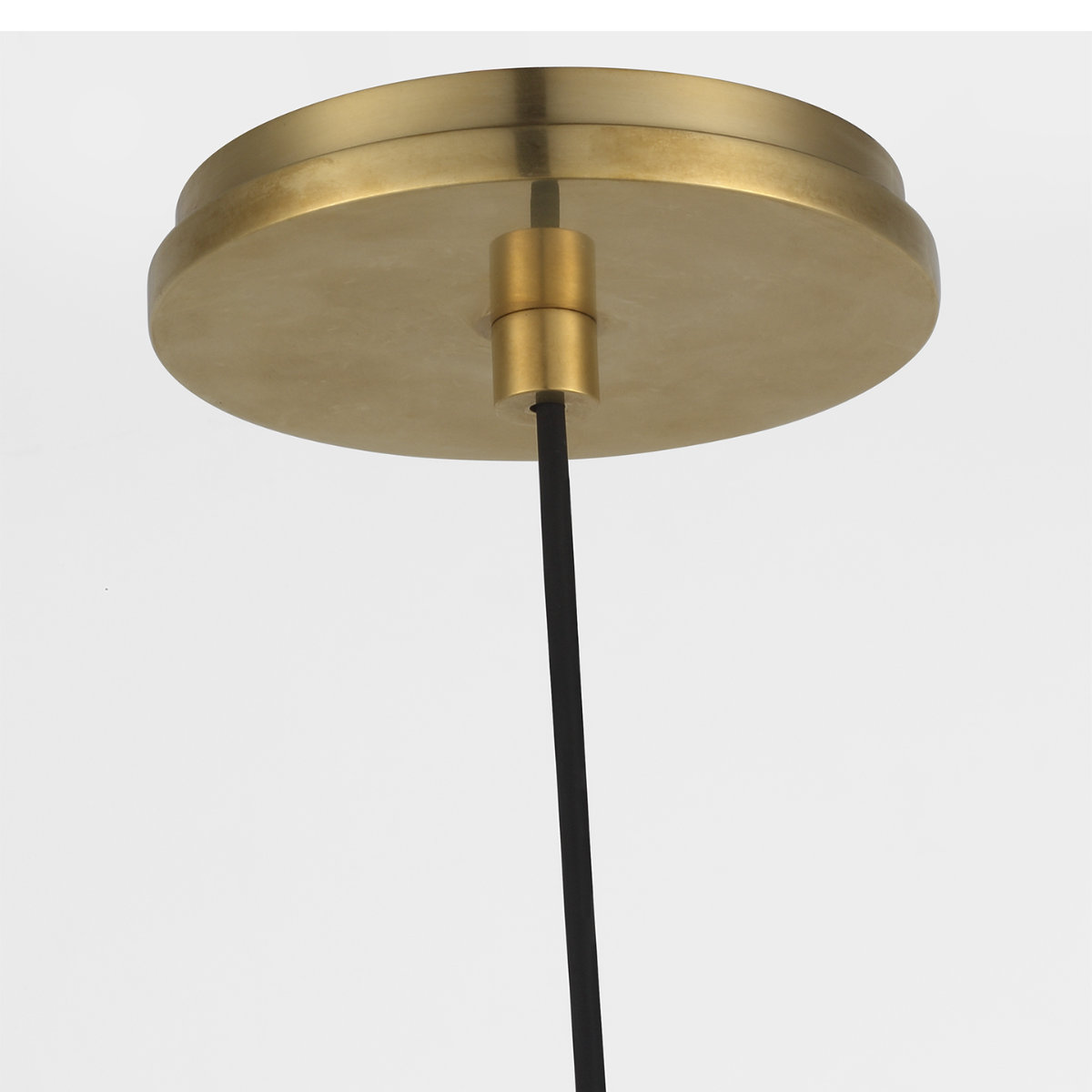 Circon 5" Mini Pendant | Natural Brass | Clear Crystal