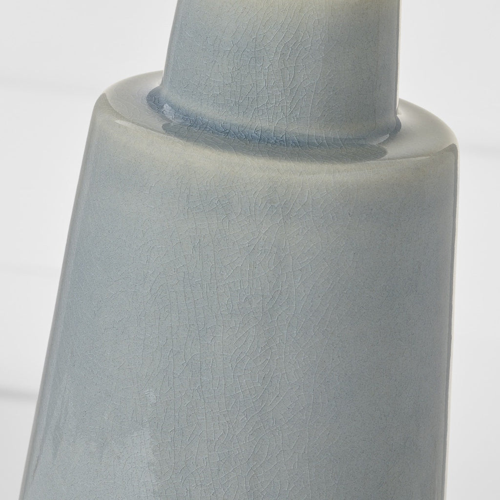 Vessel Large Table Lamp Blue Anglia Crackle Bulbs Inc