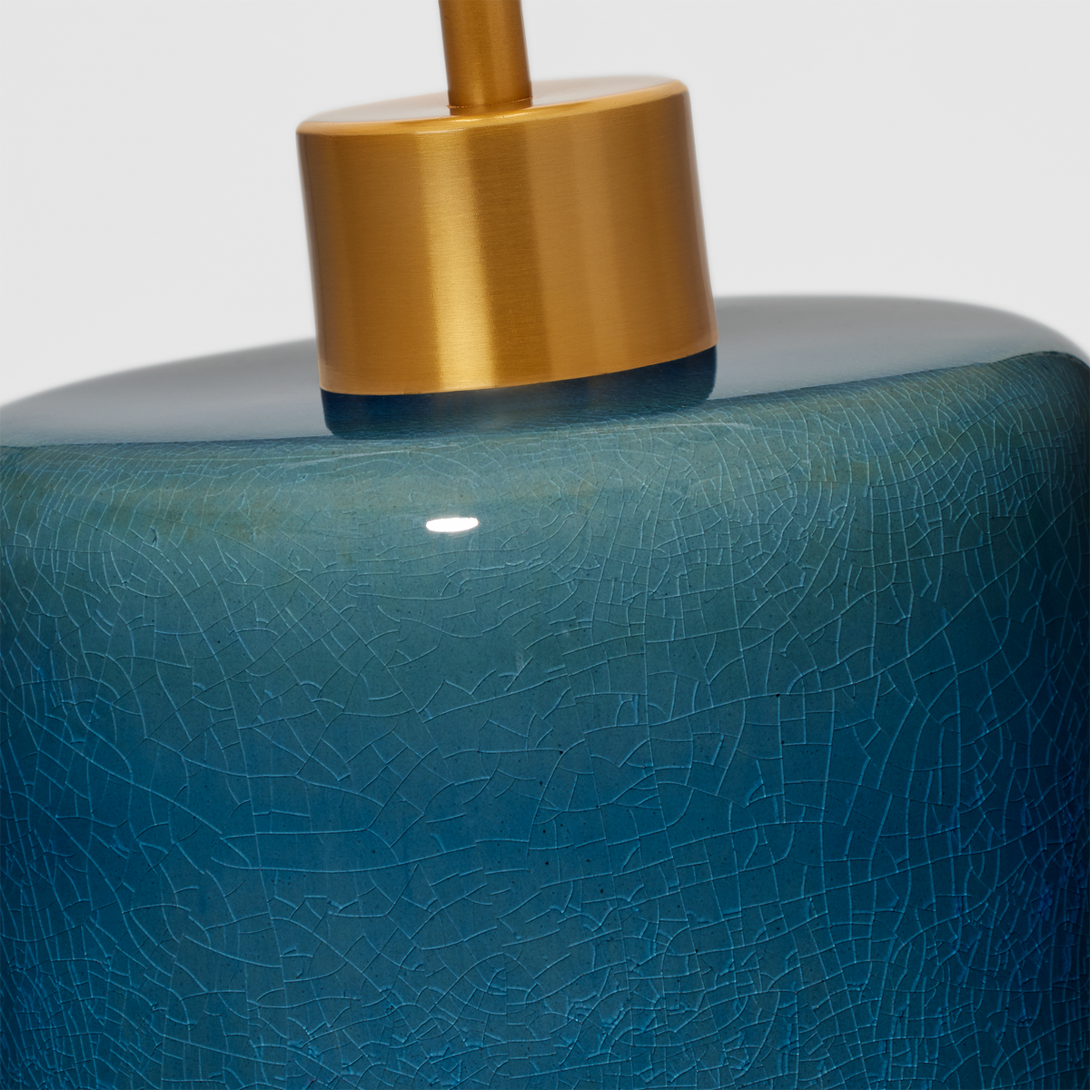 Shanghai Table Lamp Deep Ocean Crackle Bulbs Inc