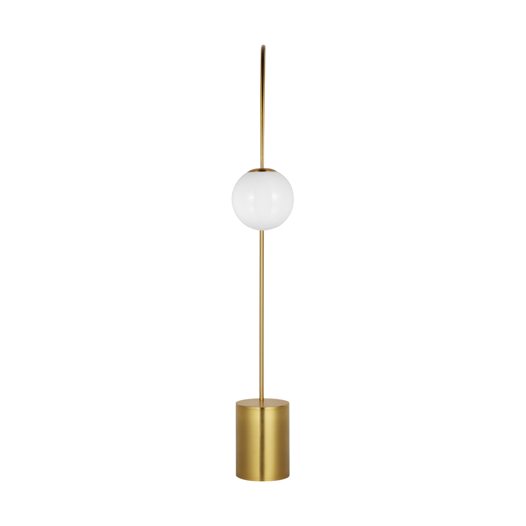 Noemie Extra Large Floor Lamp Burnished Brass Bulbs Inc
