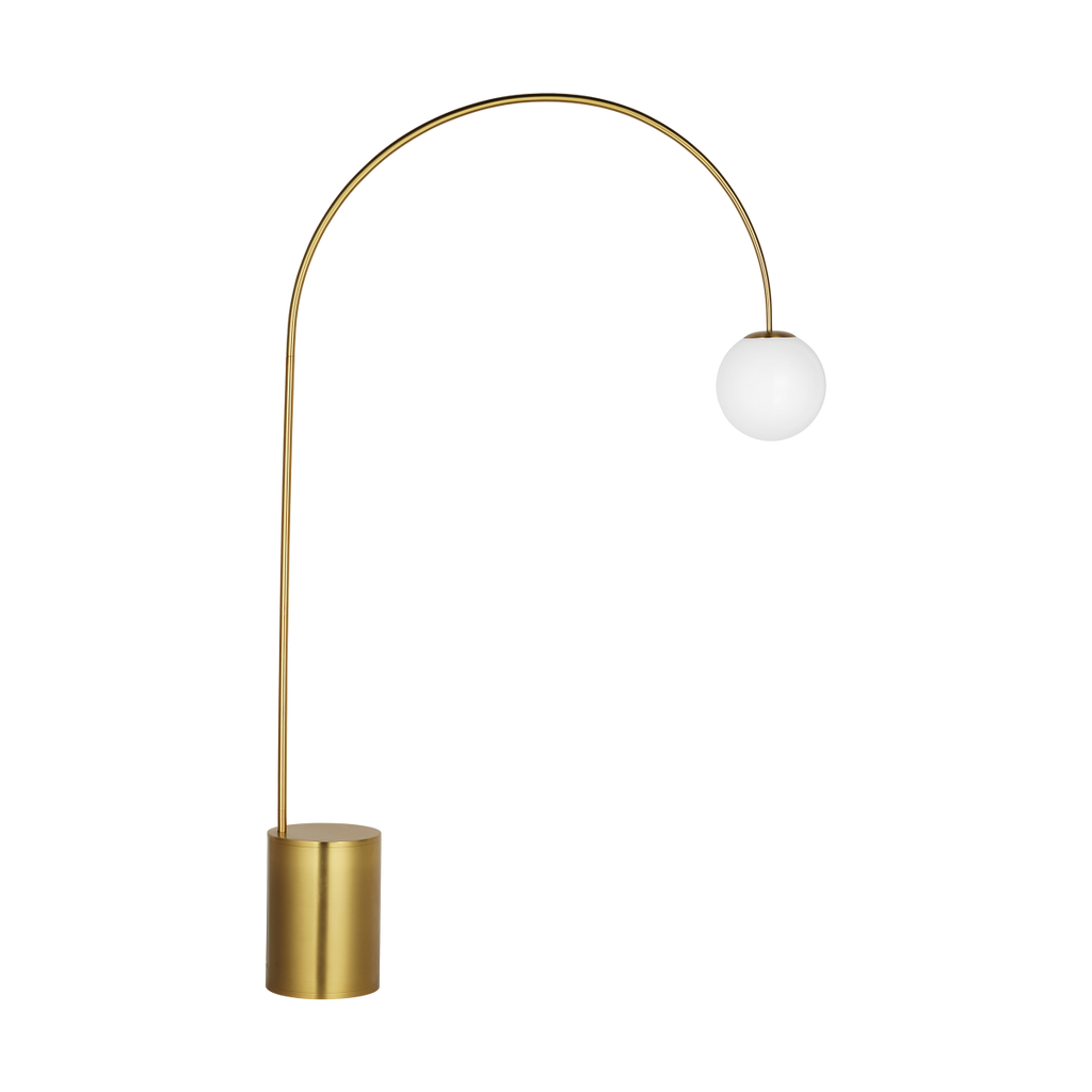 Noemie Extra Large Floor Lamp Burnished Brass Bulbs Inc