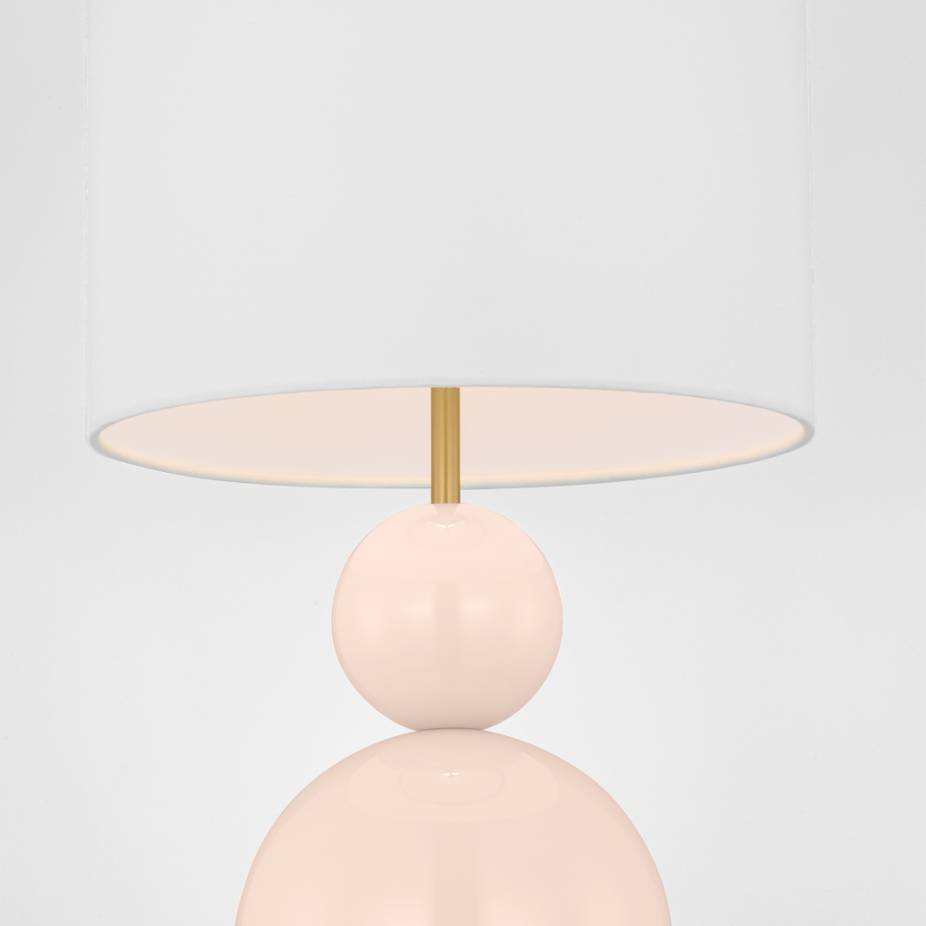 Suki Medium Table Lamp Blush Bulbs Inc
