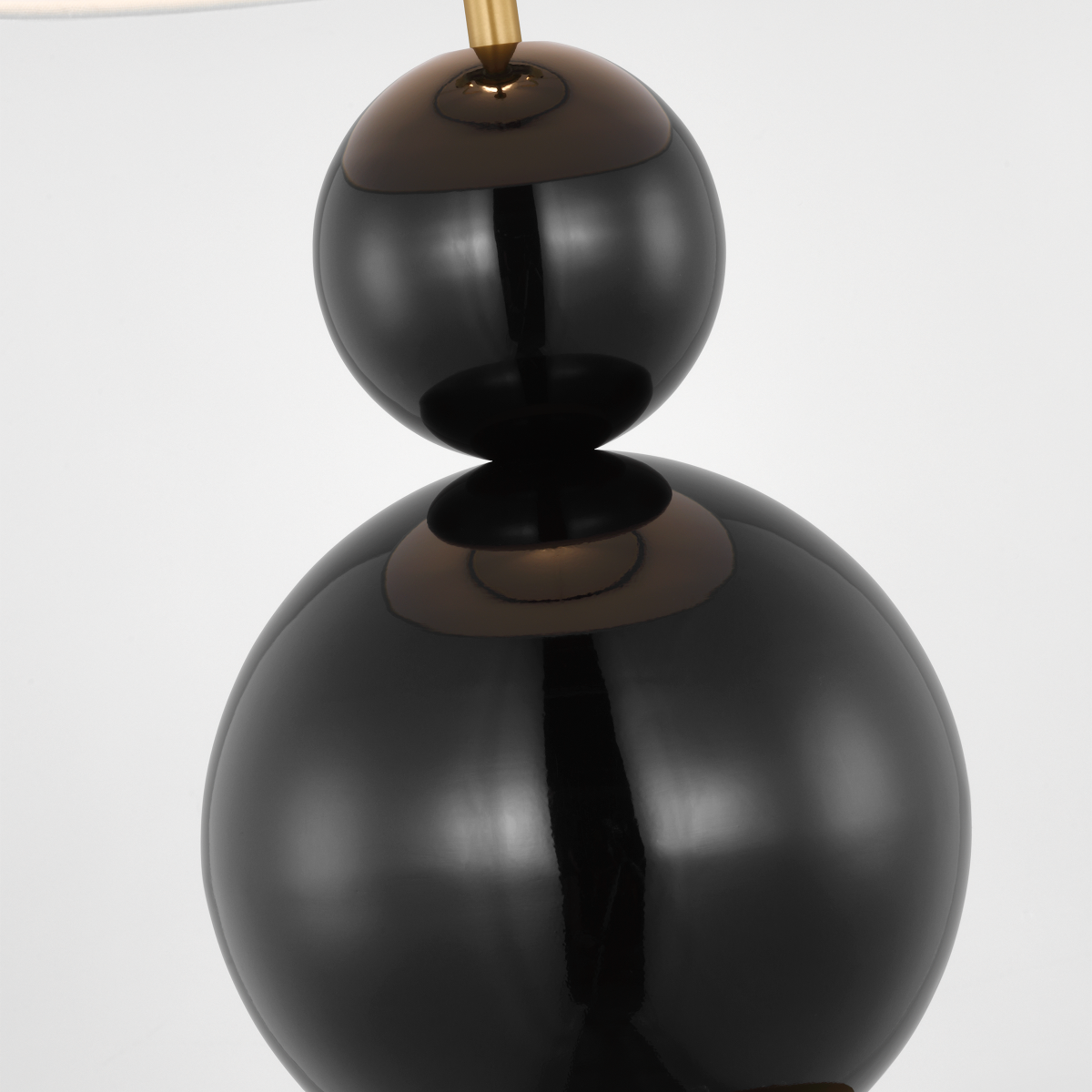 Suki Medium Table Lamp Gloss Black Bulbs Inc