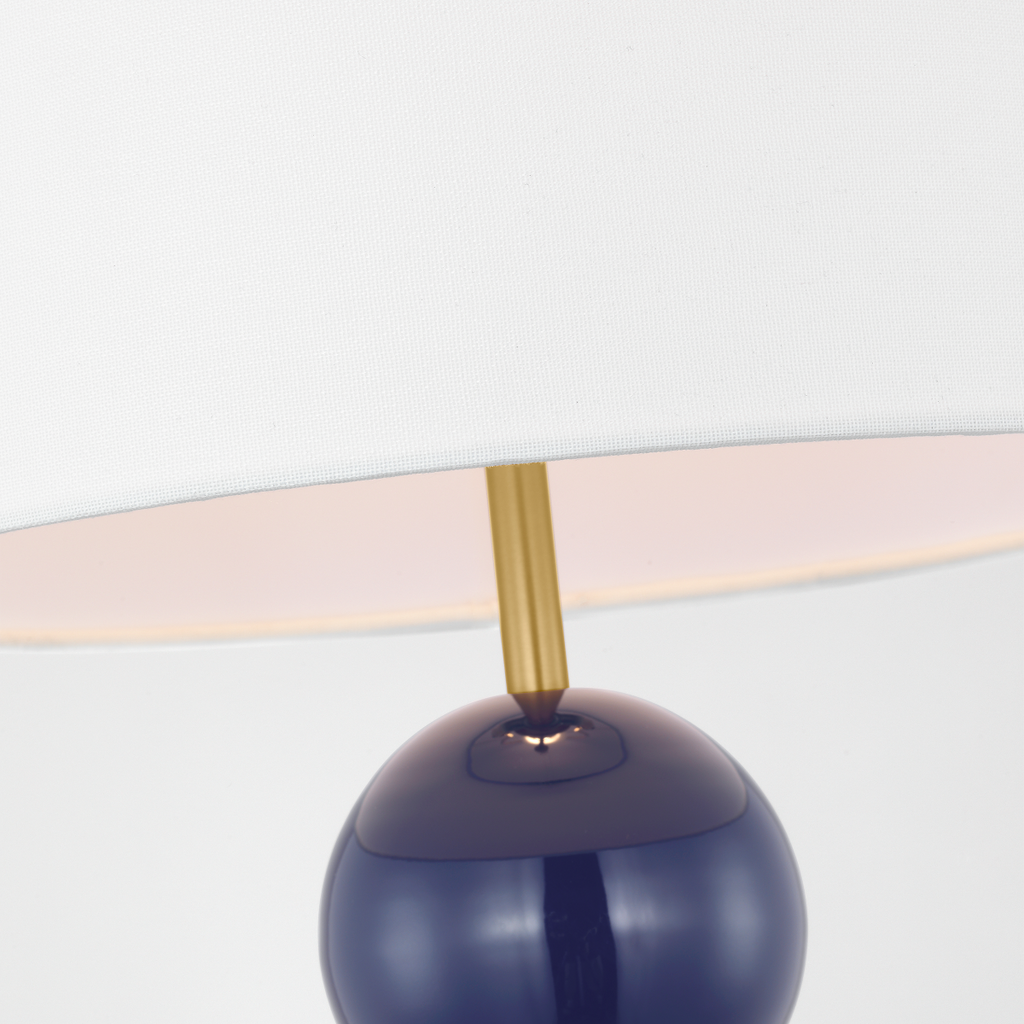 Suki Medium Table Lamp Navy Bulbs Inc