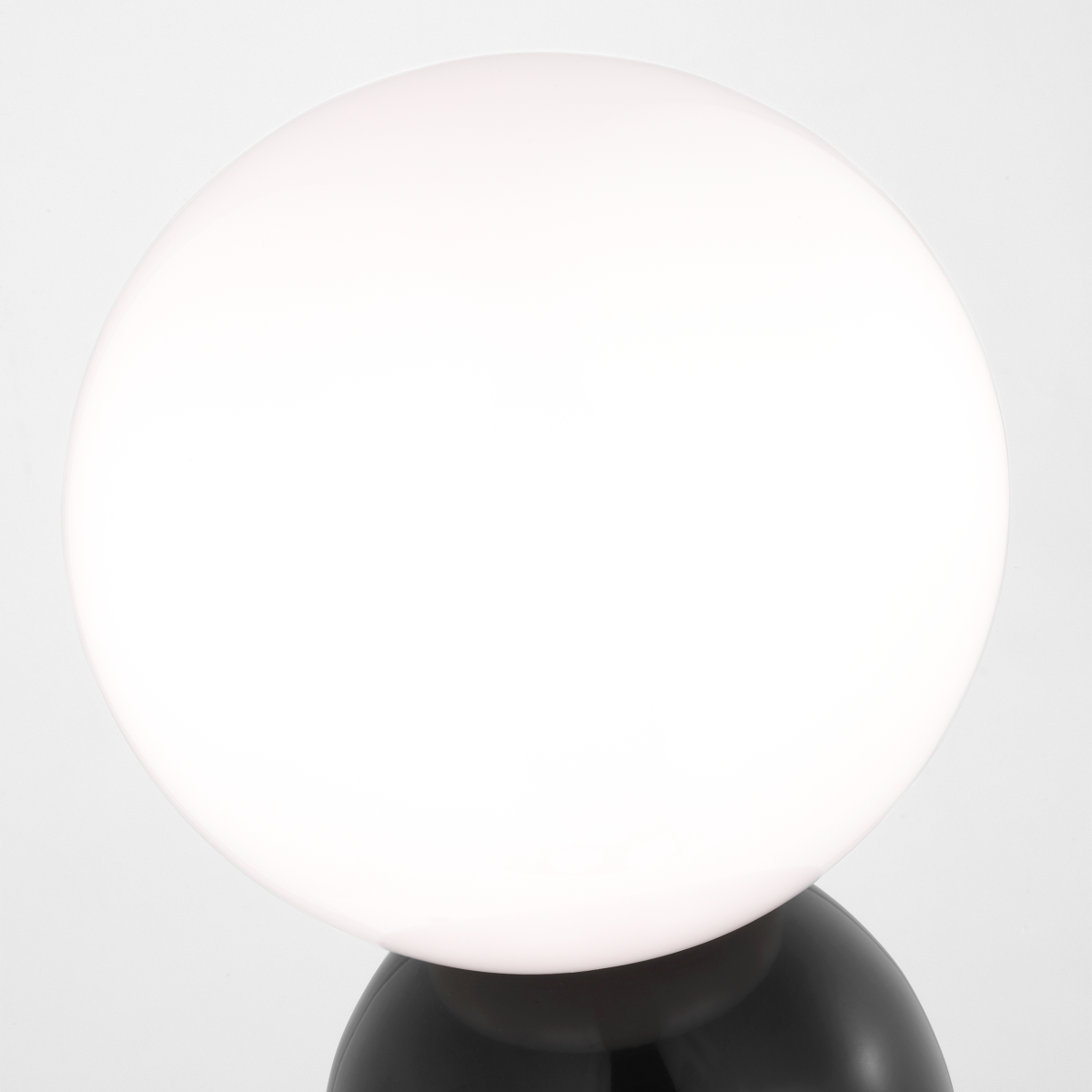 Suki Rechargeable Mini Table Lamp Gloss Black Bulbs Inc